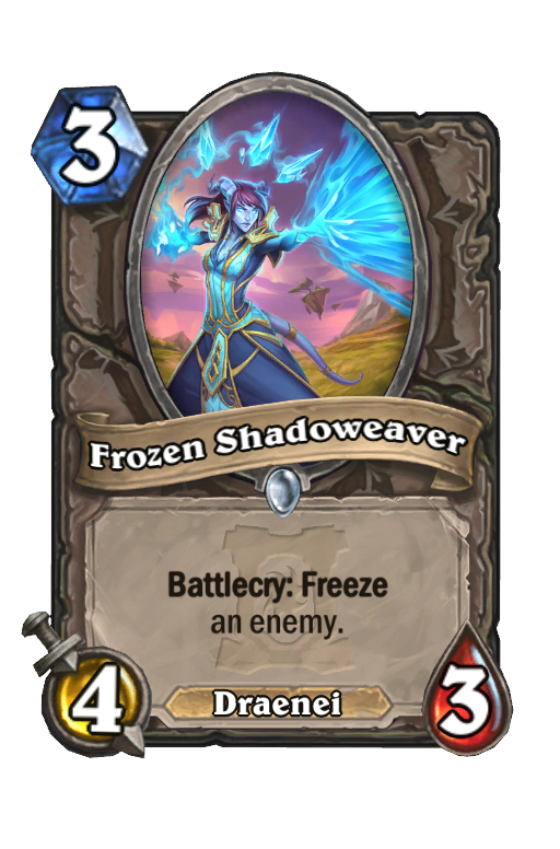 Frozen Shadoweaver Hearthstone kártya