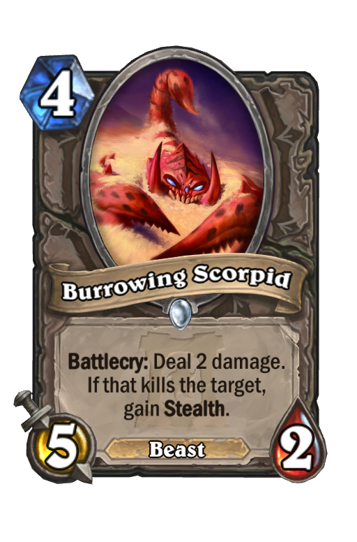 Burrowing Scorpid Hearthstone kártya