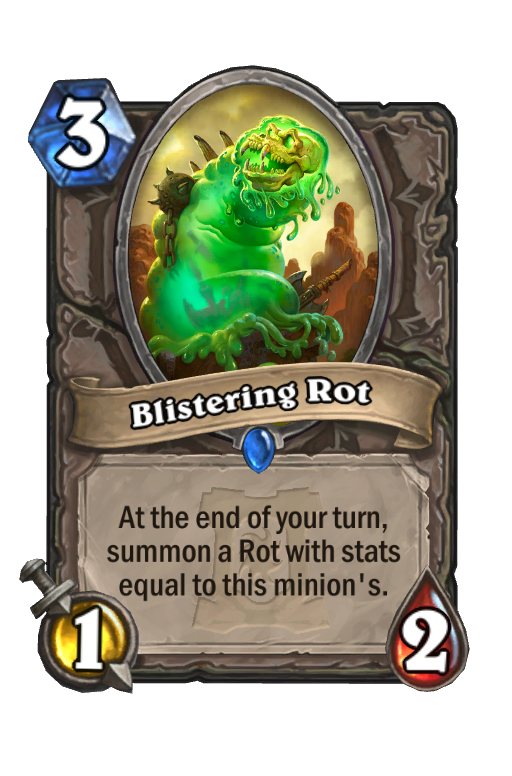 Blistering Rot Hearthstone kártya