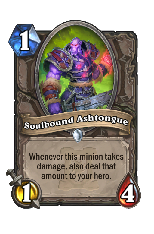 Soulbound Ashtongue Hearthstone kártya
