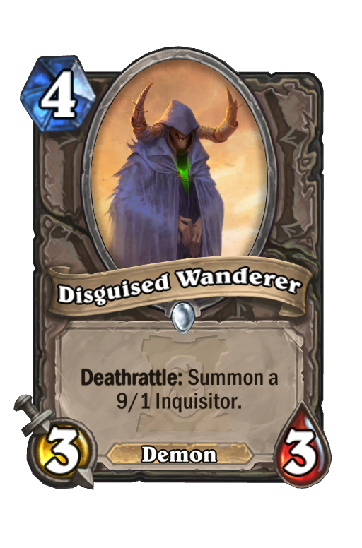 Disguised Wanderer Hearthstone kártya