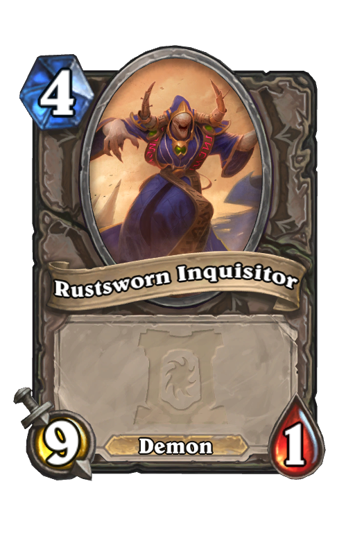 Rustsworn Inquisitor Hearthstone kártya