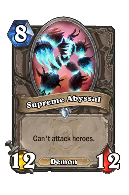 Supreme Abyssal Hearthstone kártya