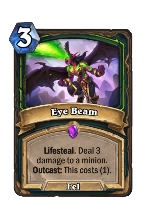 Eye Beam Hearthstone kártya