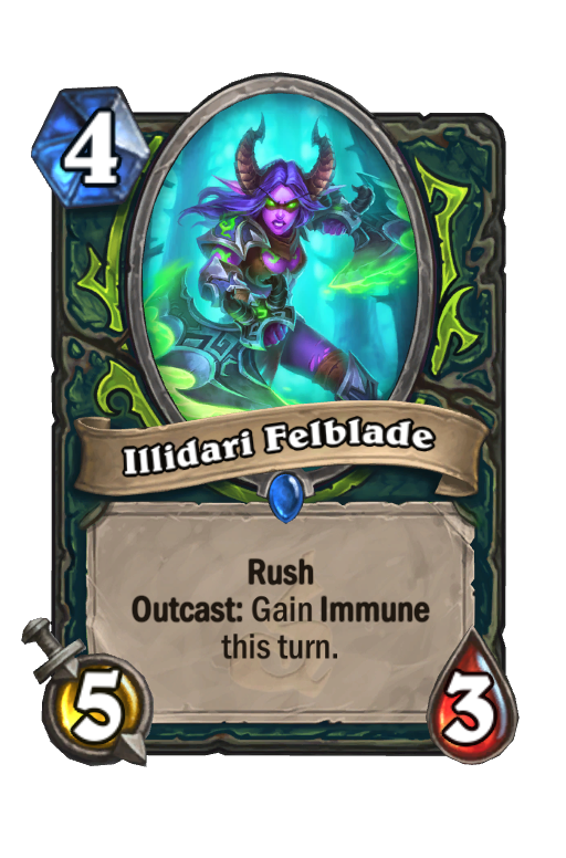 Illidari Felblade Hearthstone kártya