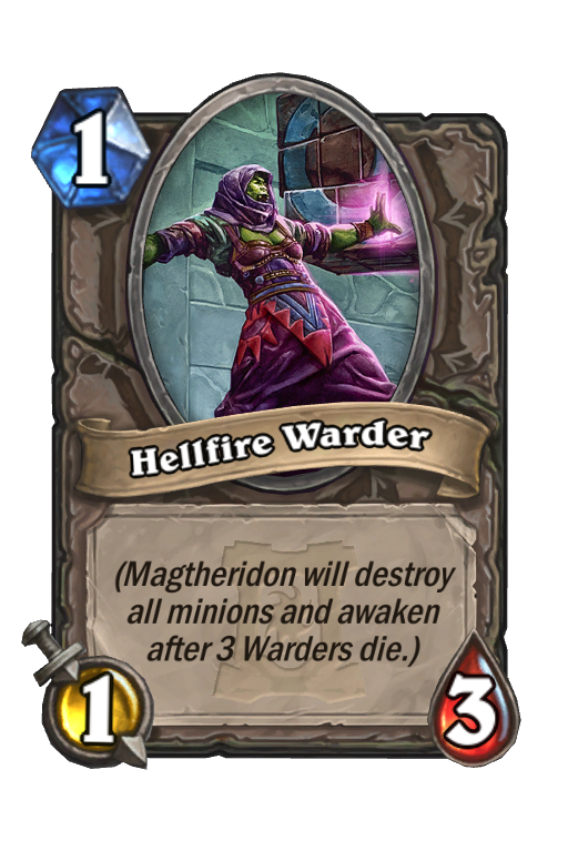 Hellfire Warder Hearthstone kártya