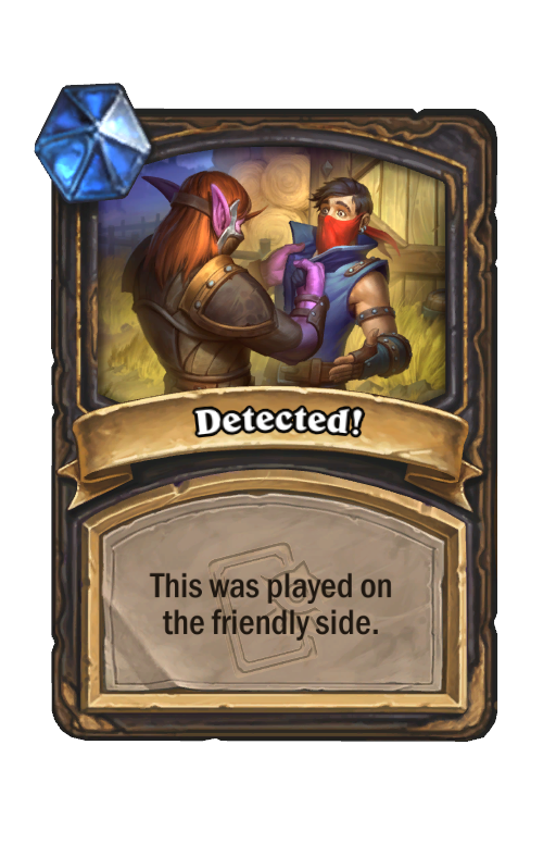 Detected! Hearthstone kártya