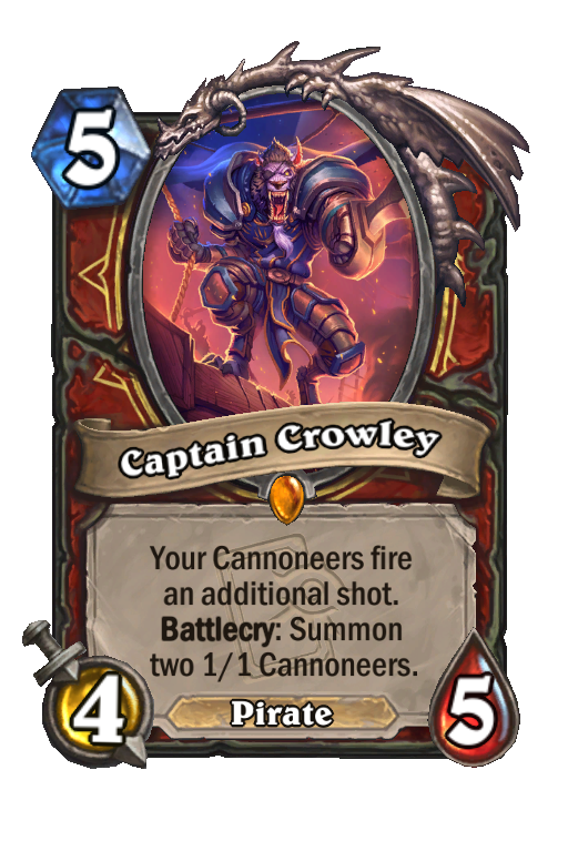 Captain Crowley Hearthstone kártya
