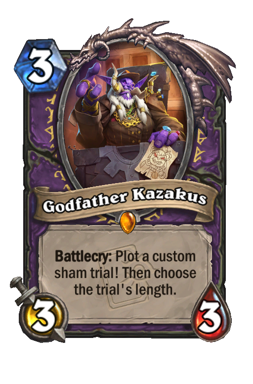 Godfather Kazakus Hearthstone kártya