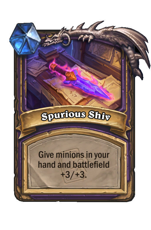 Spurious Shiv Hearthstone kártya