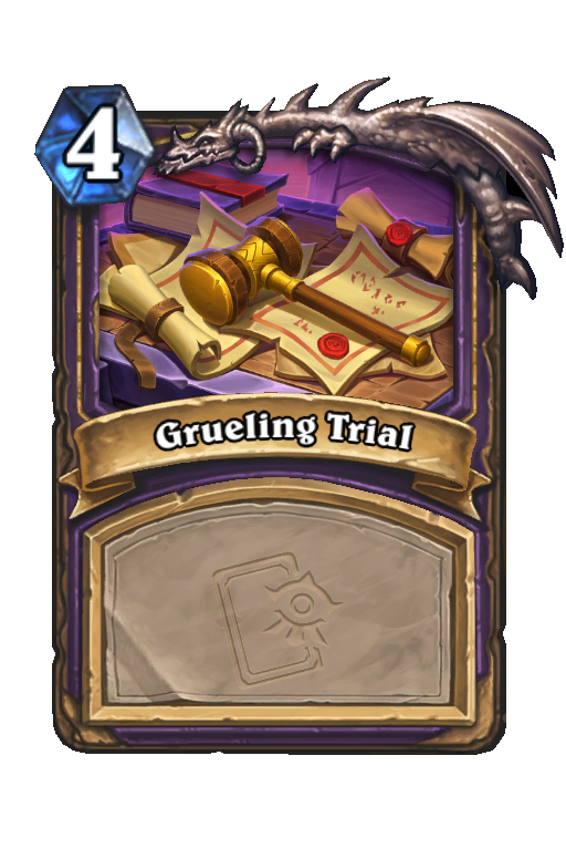 Grueling Trial Hearthstone kártya