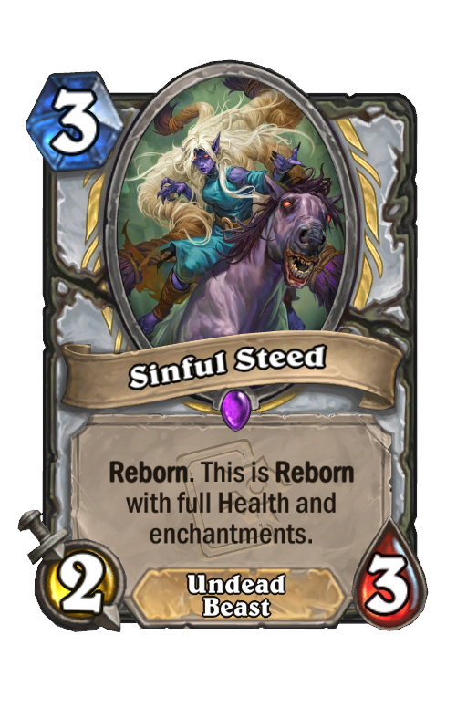 Sinful Steed Hearthstone kártya
