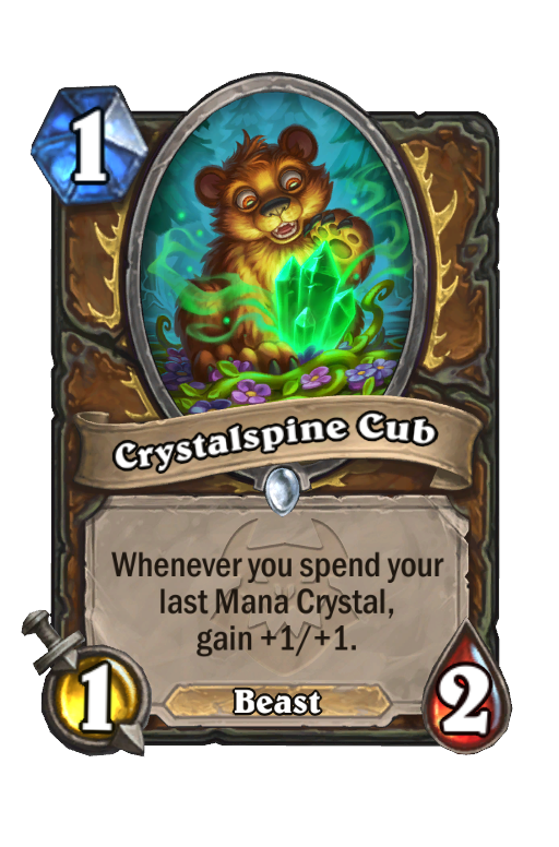 Crystalspine Cub Hearthstone kártya