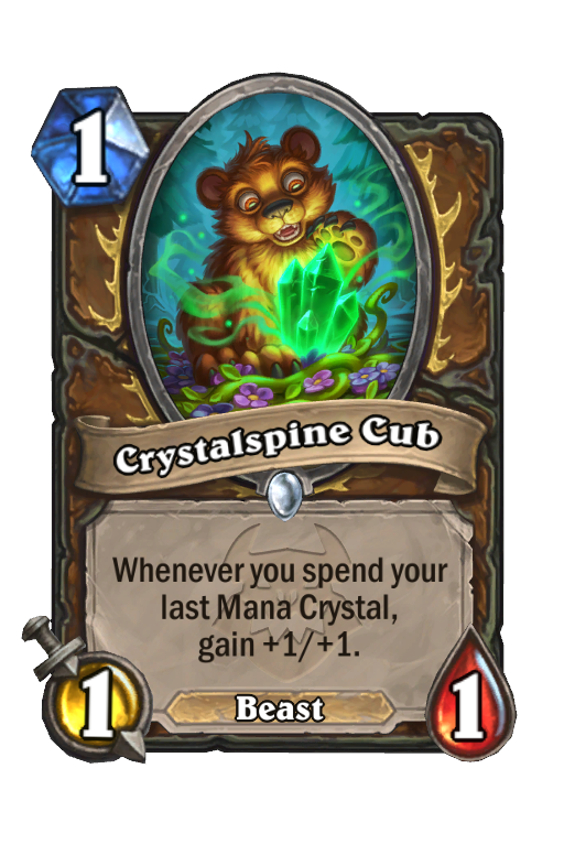 Crystalspine Cub Hearthstone kártya