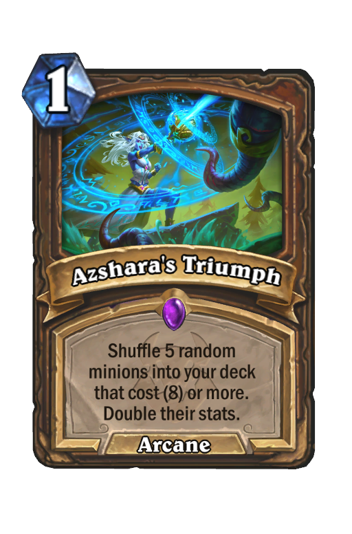 Azshara's Triumph Hearthstone kártya