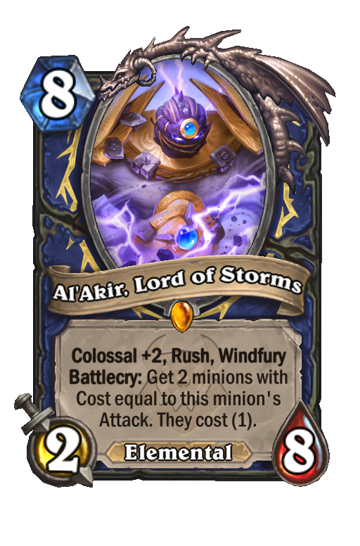 Al'Akir, Lord of Storms Hearthstone kártya