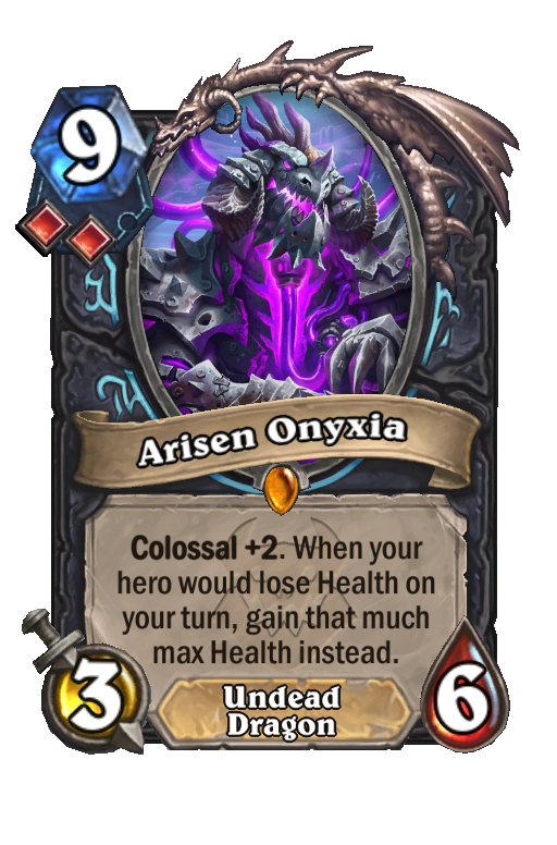 Arisen Onyxia Hearthstone kártya