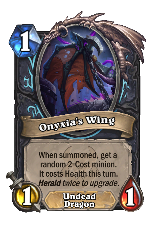 Onyxia's Wing Hearthstone kártya