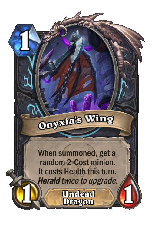 Onyxia's Wing Hearthstone kártya