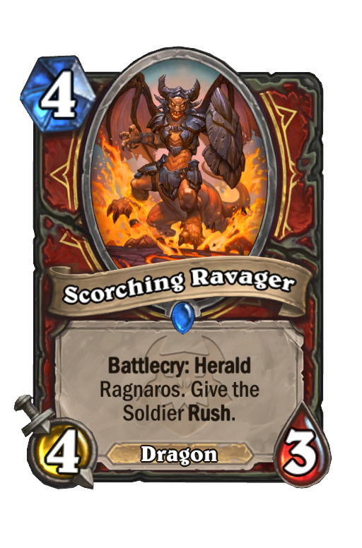 Scorching Ravager Hearthstone kártya
