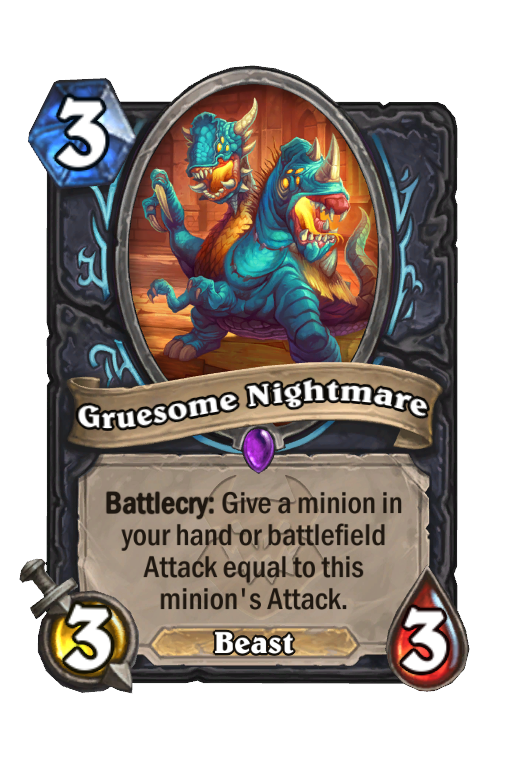 Gruesome Nightmare Hearthstone kártya