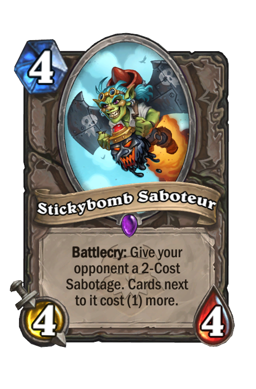 Stickybomb Saboteur Hearthstone kártya