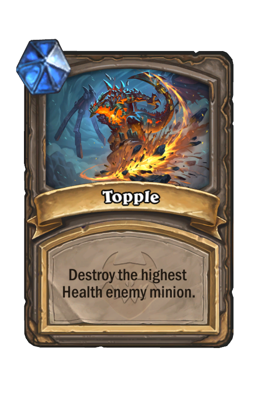 Topple Hearthstone kártya