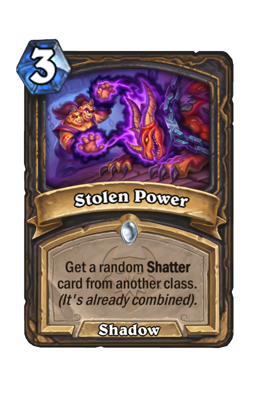 Stolen Power Hearthstone kártya