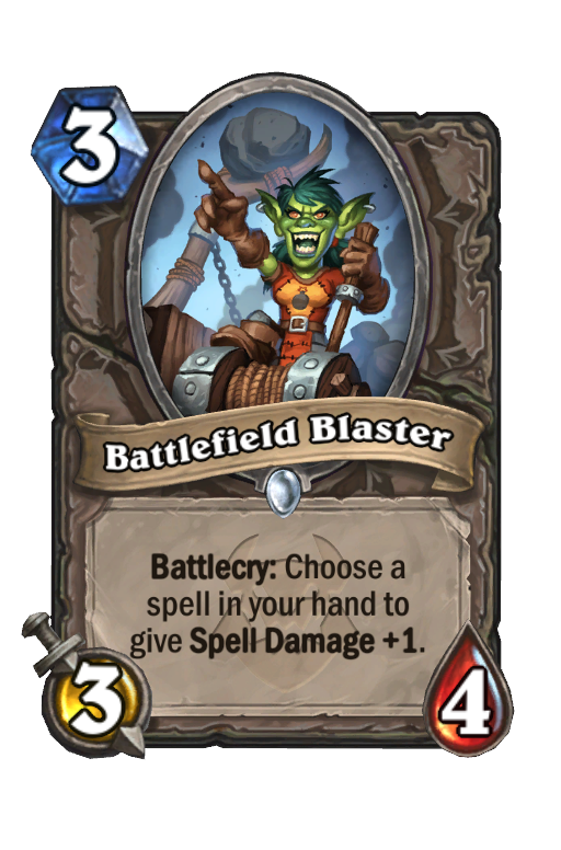 Battlefield Blaster Hearthstone kártya