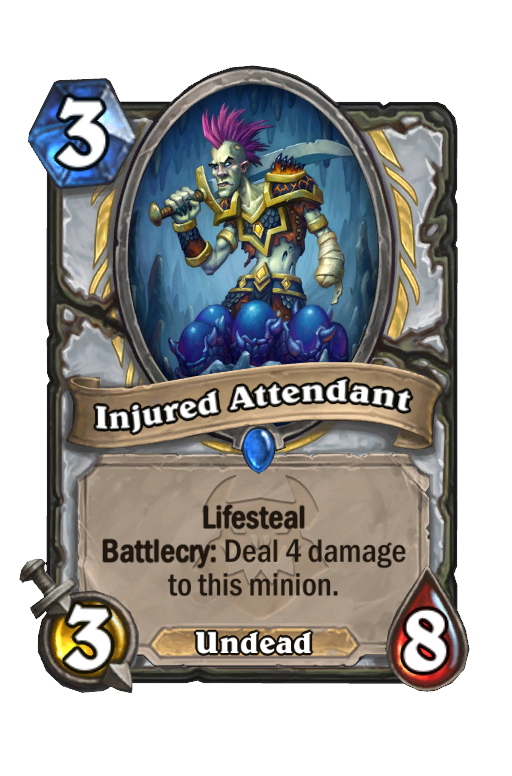 Injured Attendant Hearthstone kártya
