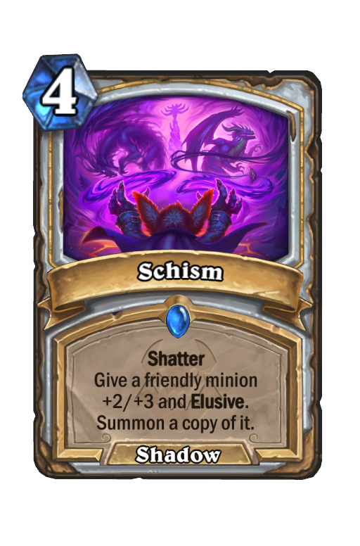 Schism Hearthstone kártya
