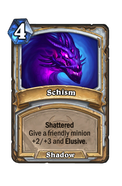 Schism Hearthstone kártya