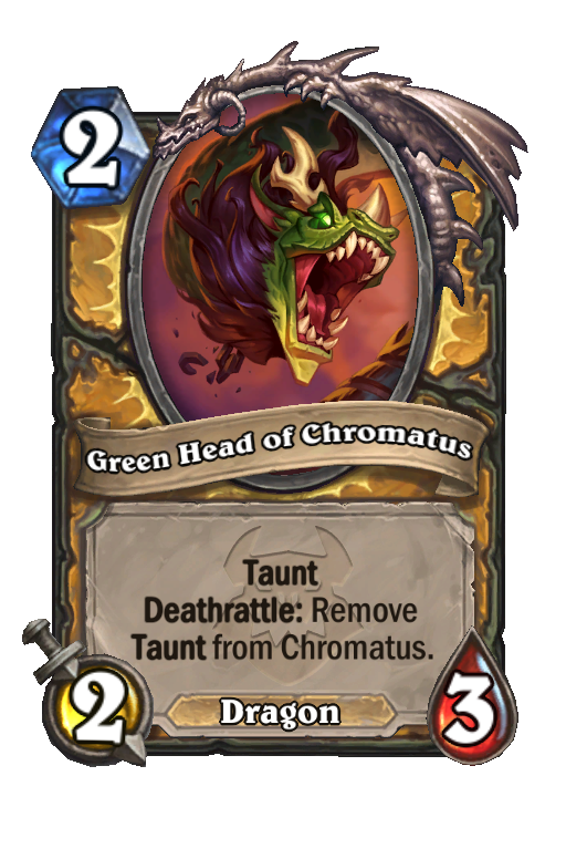 Green Head of Chromatus Hearthstone kártya