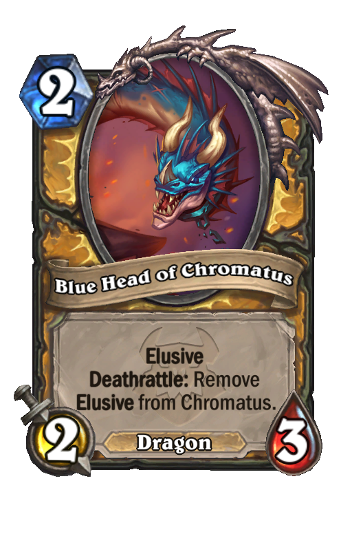 Blue Head of Chromatus Hearthstone kártya
