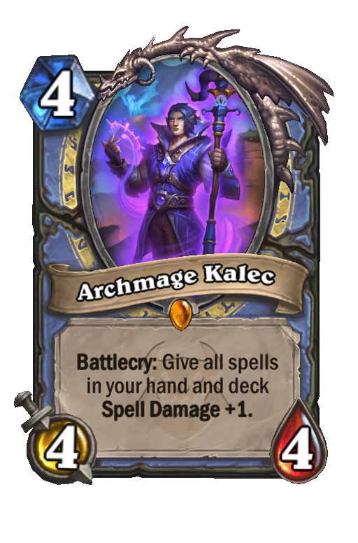 Archmage Kalec Hearthstone kártya