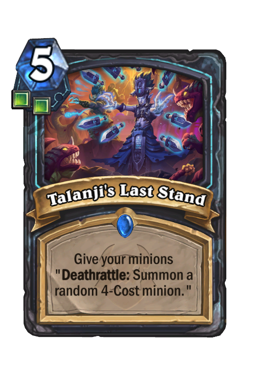Talanji's Last Stand Hearthstone kártya