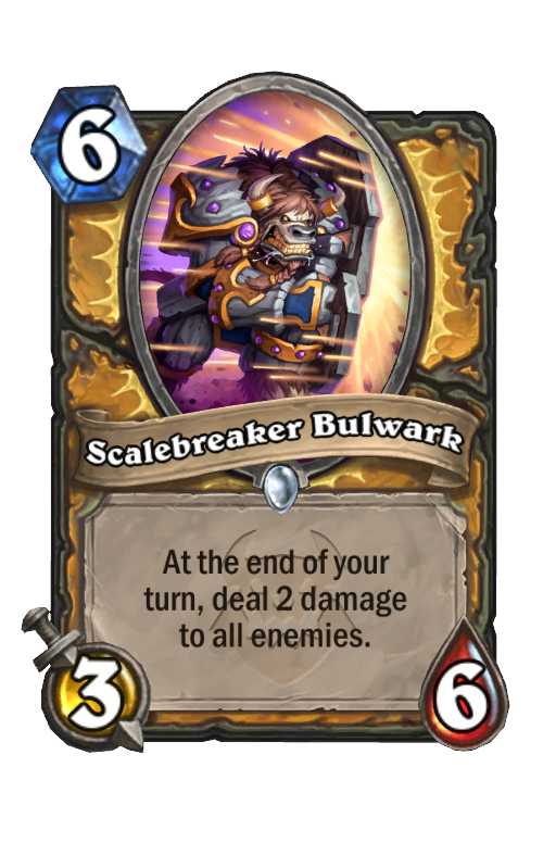 Scalebreaker Bulwark Hearthstone kártya