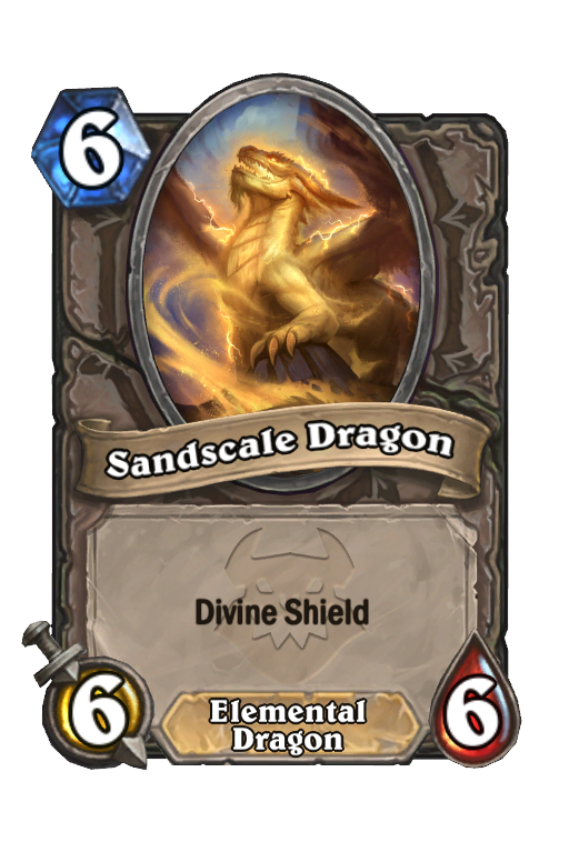 Sandscale Dragon Hearthstone kártya