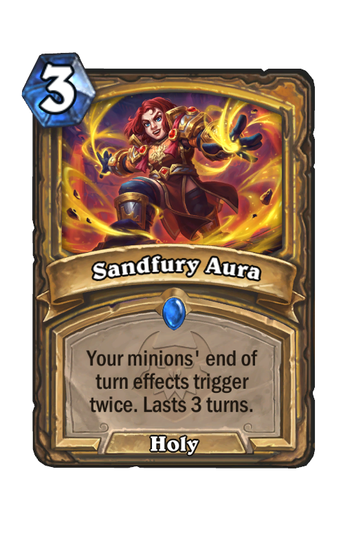 Sandfury Aura Hearthstone kártya