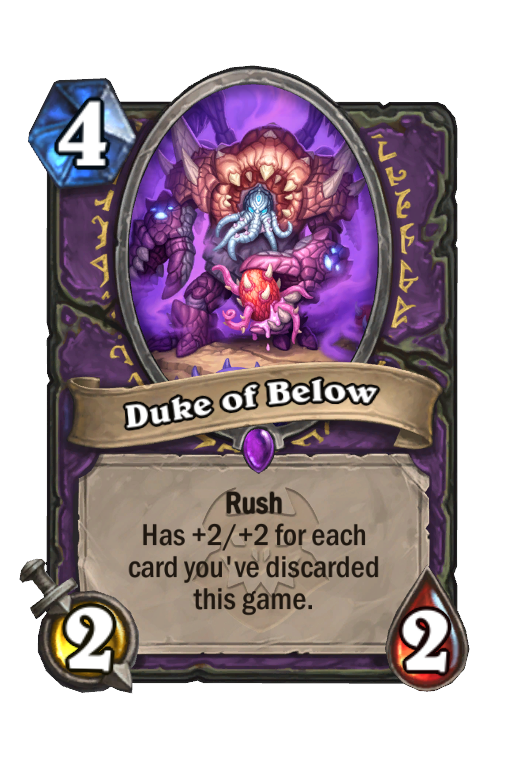 Duke of Below Hearthstone kártya