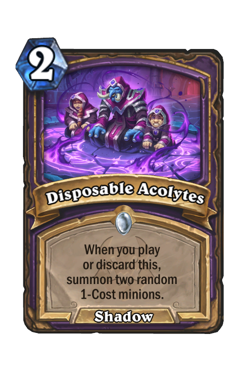 Disposable Acolytes Hearthstone kártya