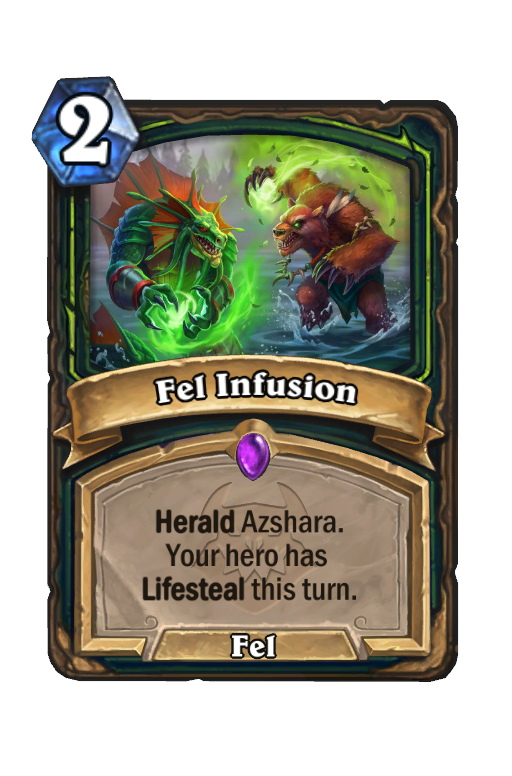 Fel Infusion Hearthstone kártya