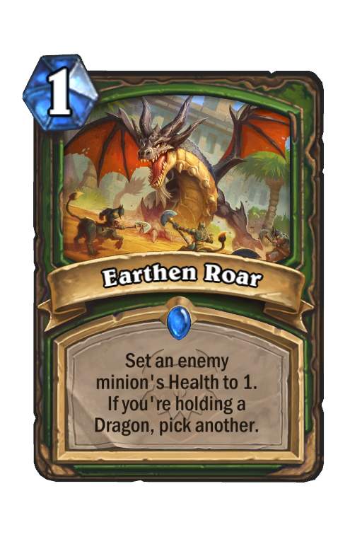 Earthen Roar Hearthstone kártya