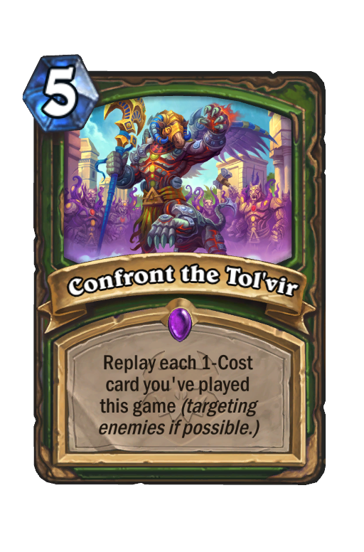 Confront the Tol'vir Hearthstone kártya