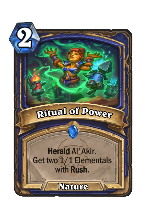 Ritual of Power Hearthstone kártya