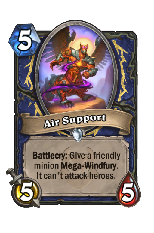 Air Support Hearthstone kártya