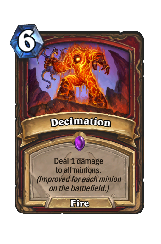 Decimation Hearthstone kártya