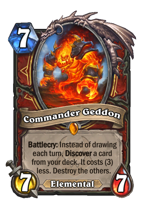Commander Geddon Hearthstone kártya