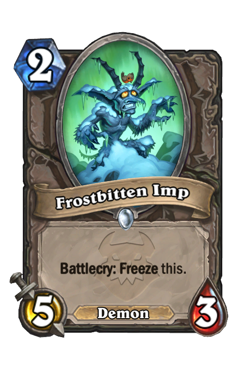 Frostbitten Imp Hearthstone kártya