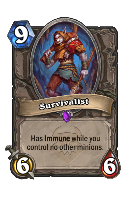 Survivalist Hearthstone kártya